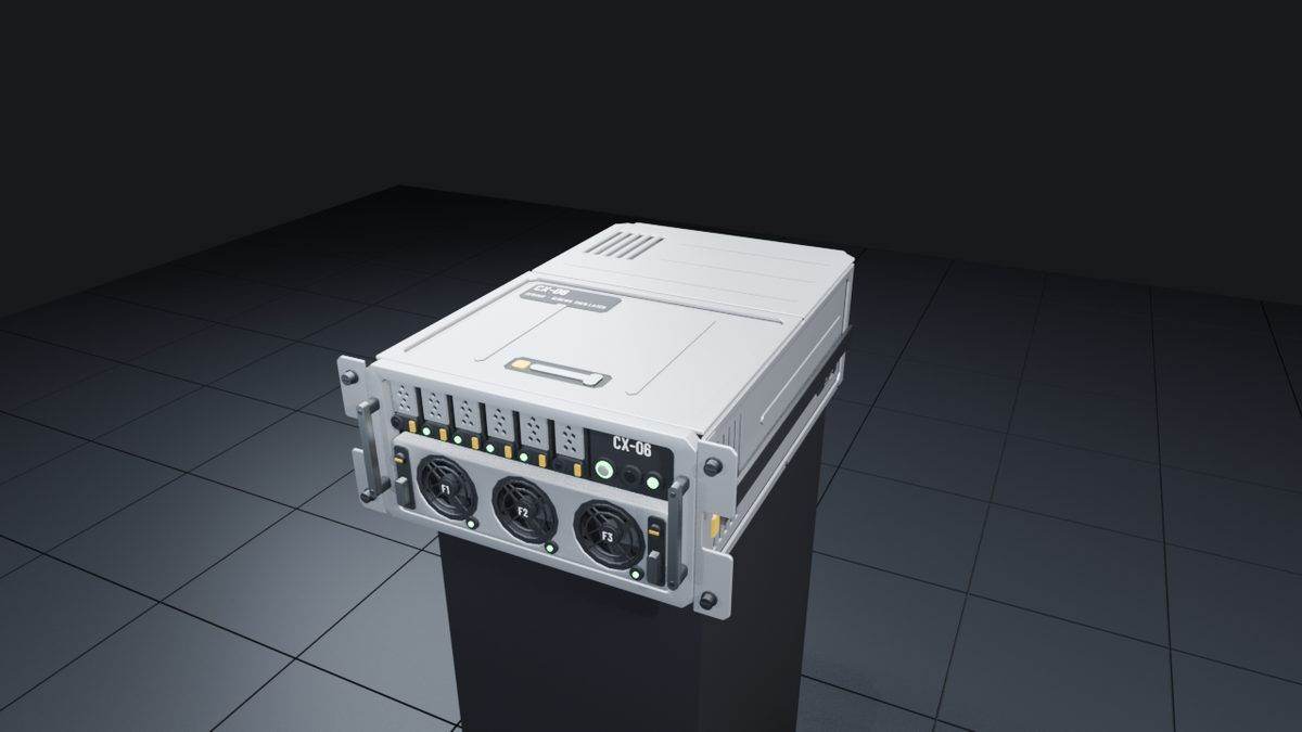 Servers with layered lids, a compute fan wall and switch patch cables
