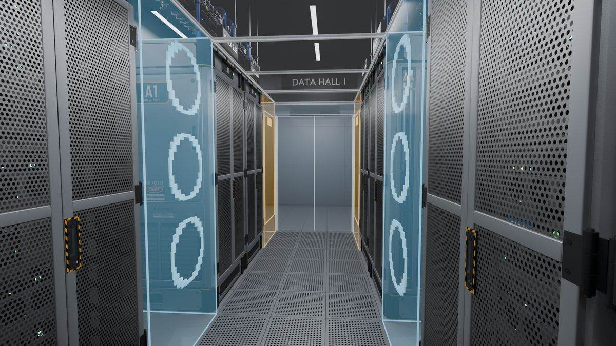 Test room layouts with rack rows and aisles of different widths