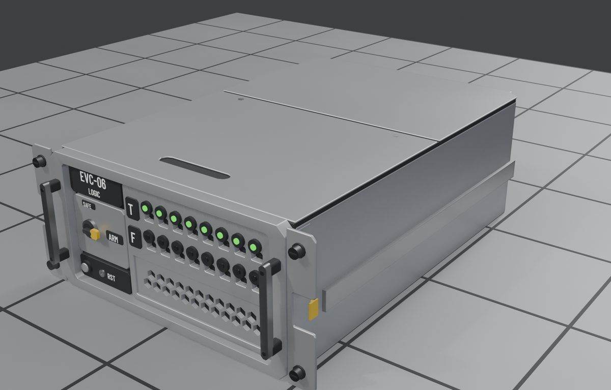 Timer, event controller and status display server blades with lit faces